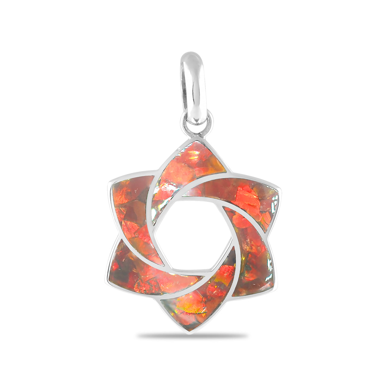 Red Ammolite Pendant