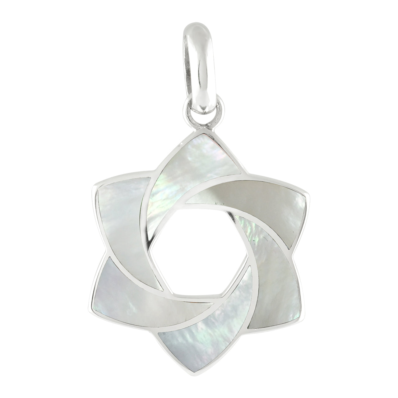 Mother of Pearl 6-Point Star Pendant