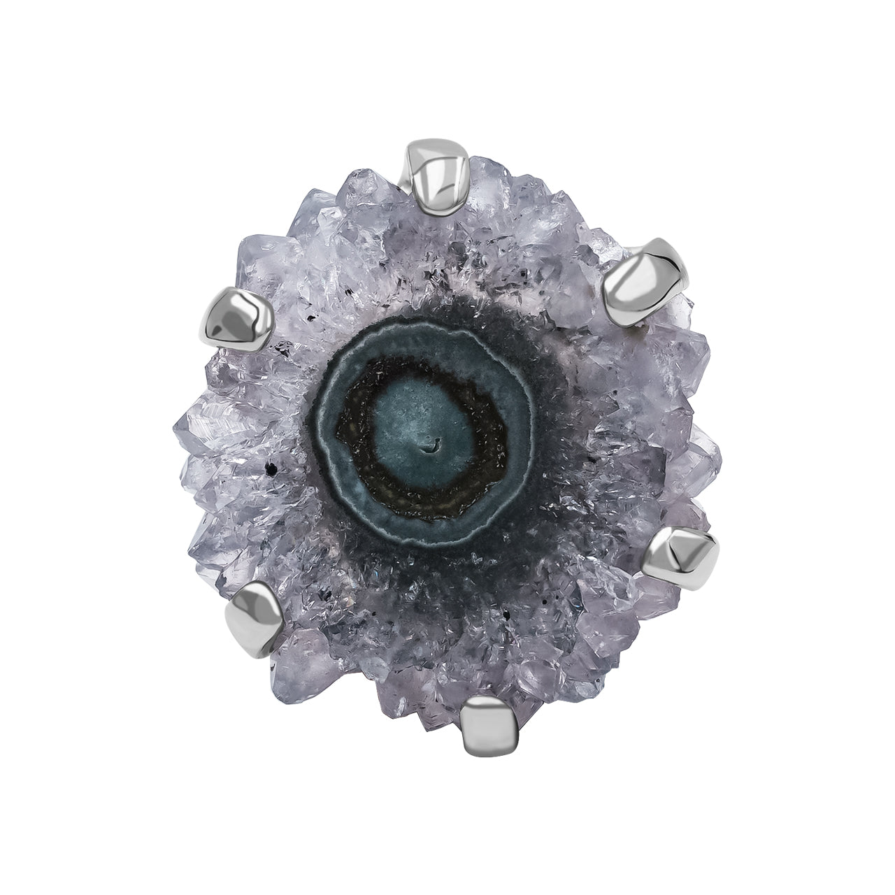 Gorgeous Amethyst Rose Prong Set Ring