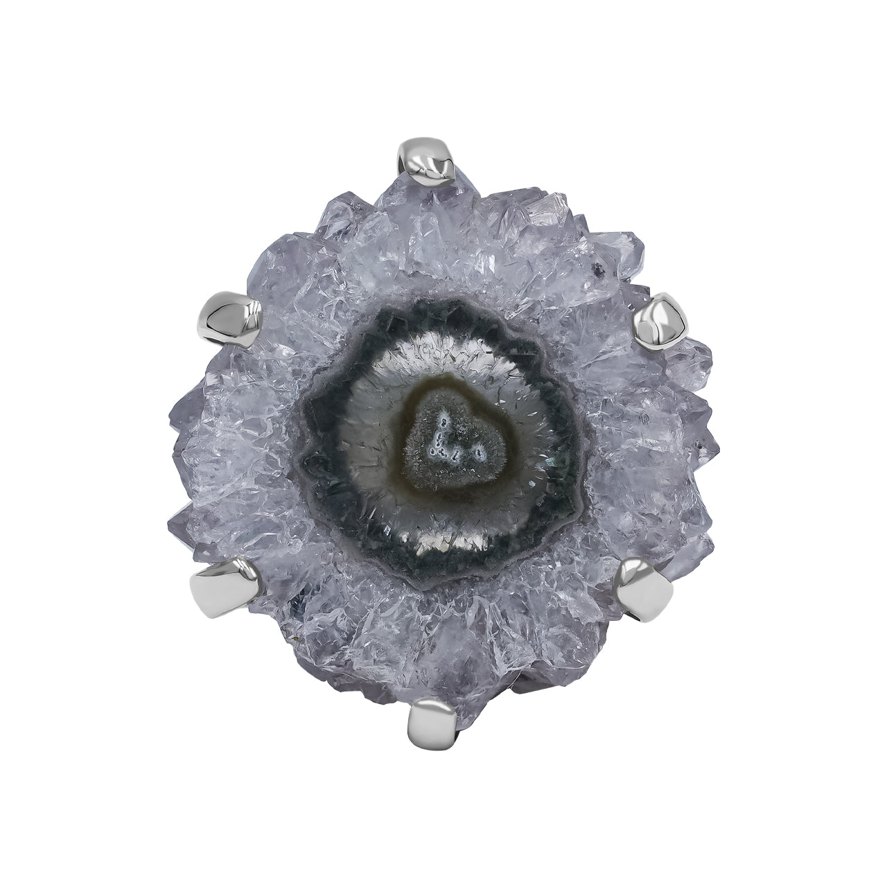 Gorgeous Amethyst Rose Prong Set Ring