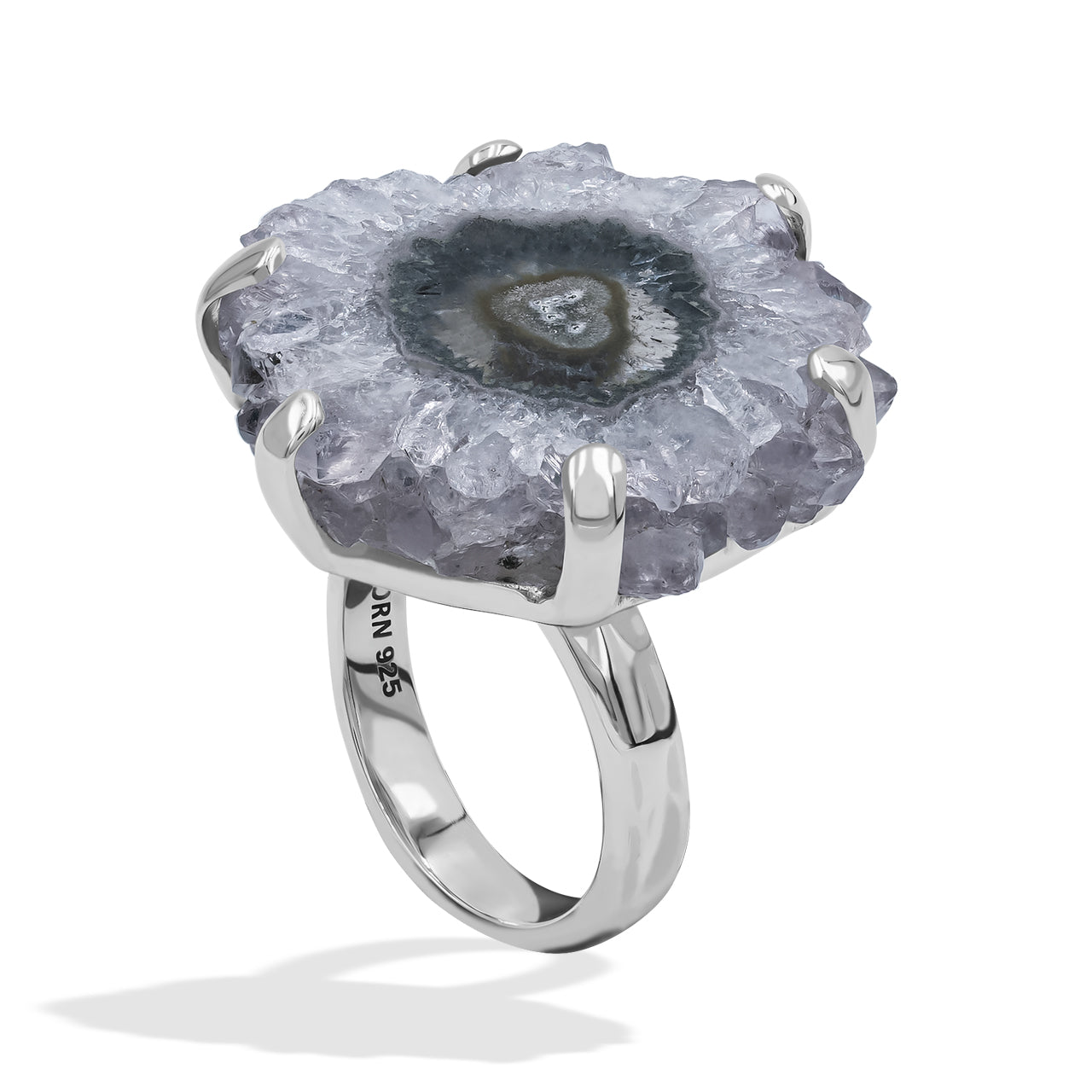 Gorgeous Amethyst Rose Prong Set Ring