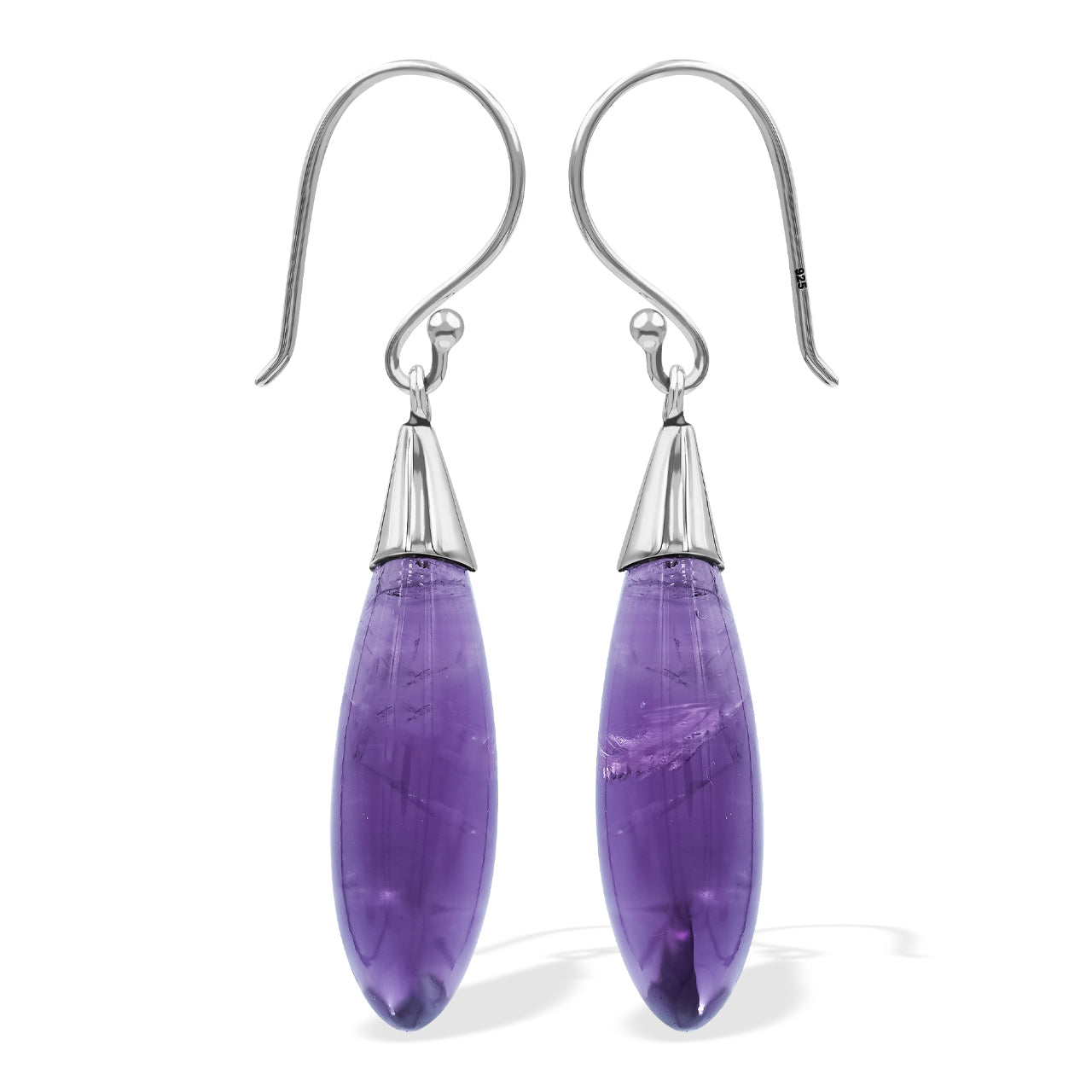 Amethyst Single Chop Earrings