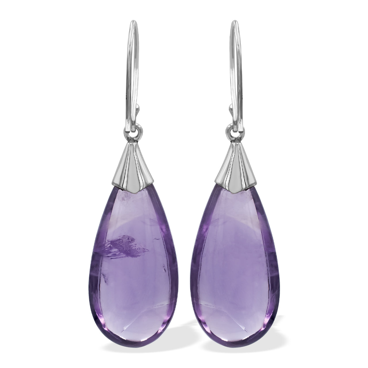 Amethyst Single Chop Earrings