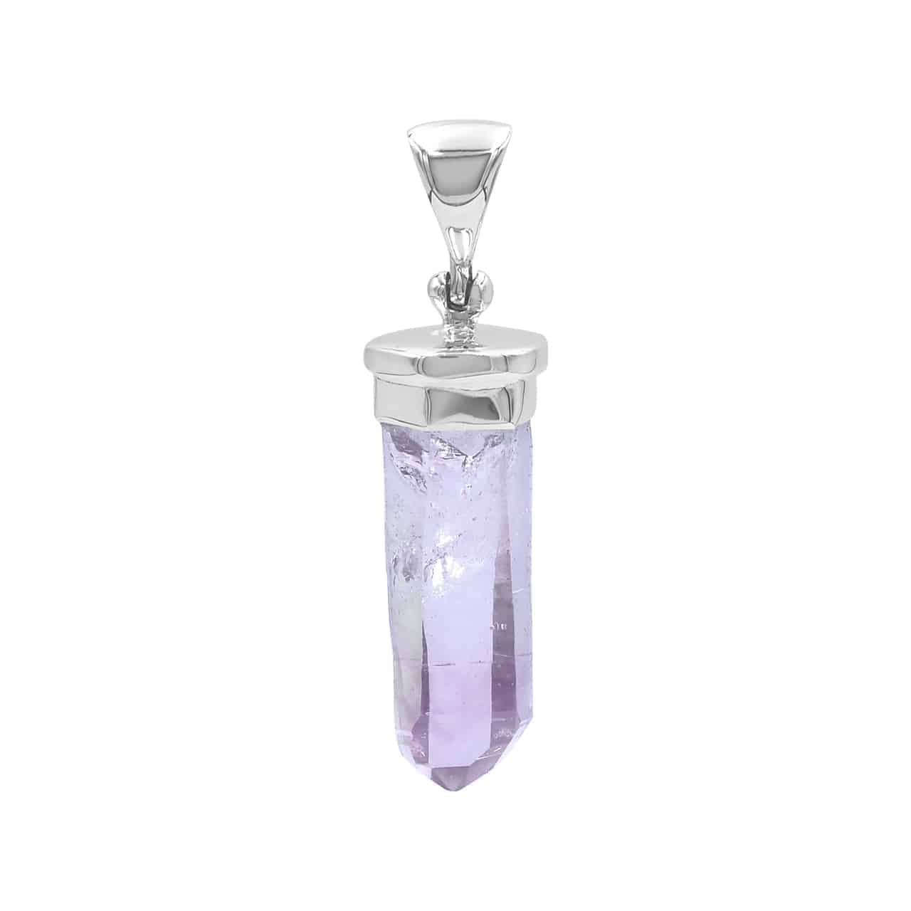 Vera Cruz Amethyst Crystal Point Cap Set Pendant