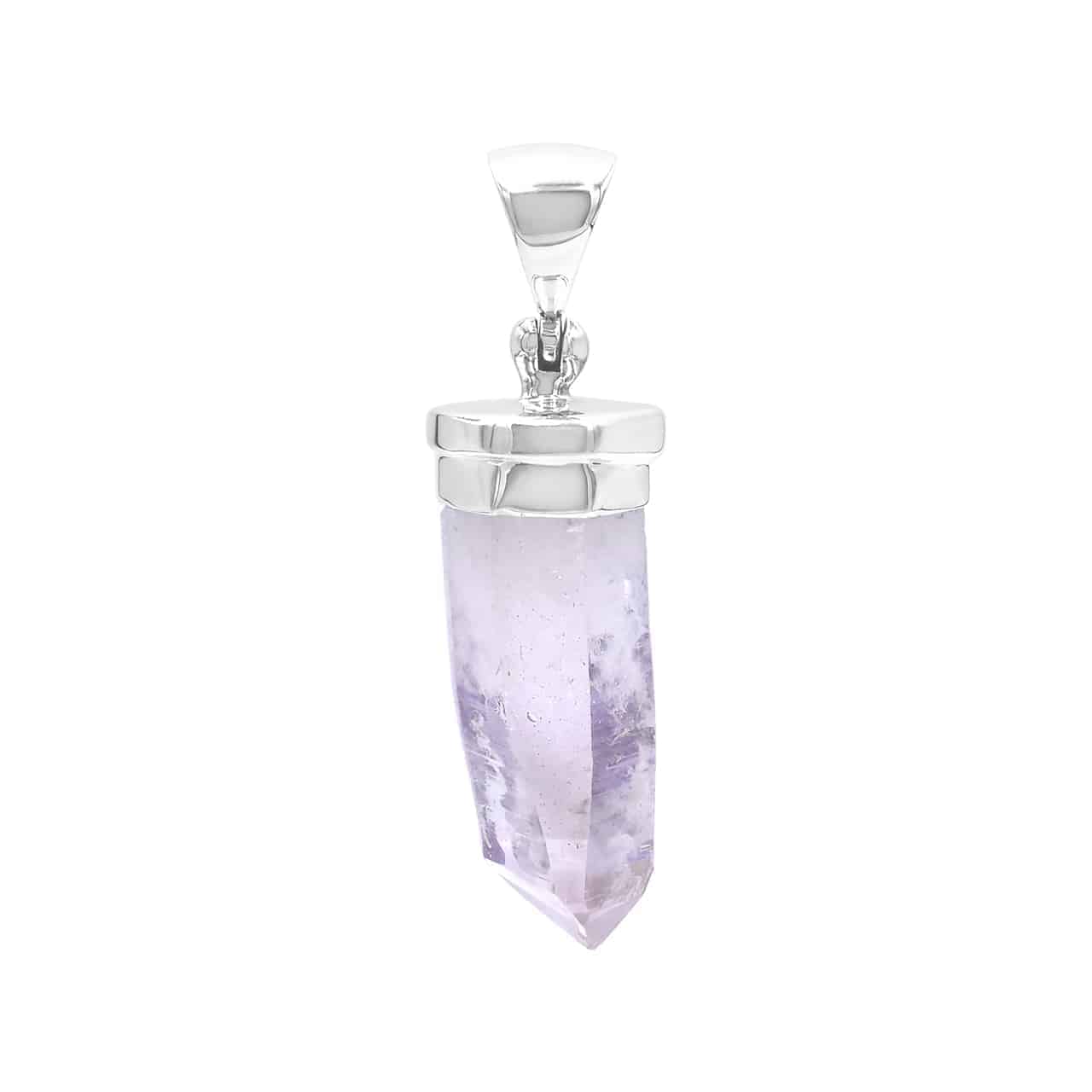 Vera Cruz Amethyst Crystal Point Cap Set Pendant