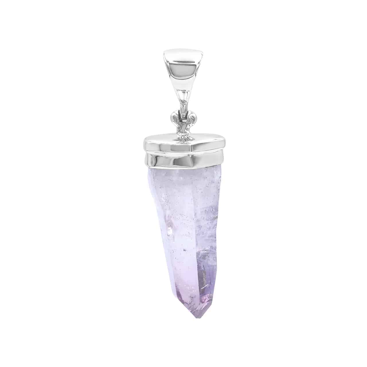 Vera Cruz Amethyst Crystal Point Cap Set Pendant