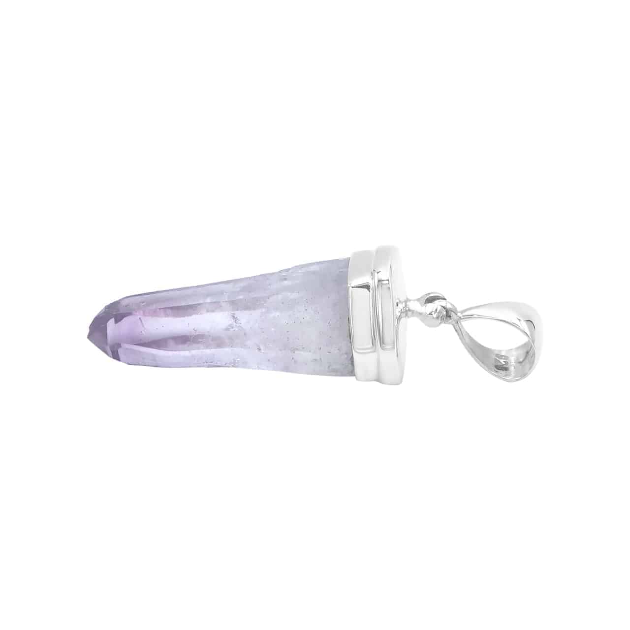 Vera Cruz Amethyst Crystal Point Cap Set Pendant