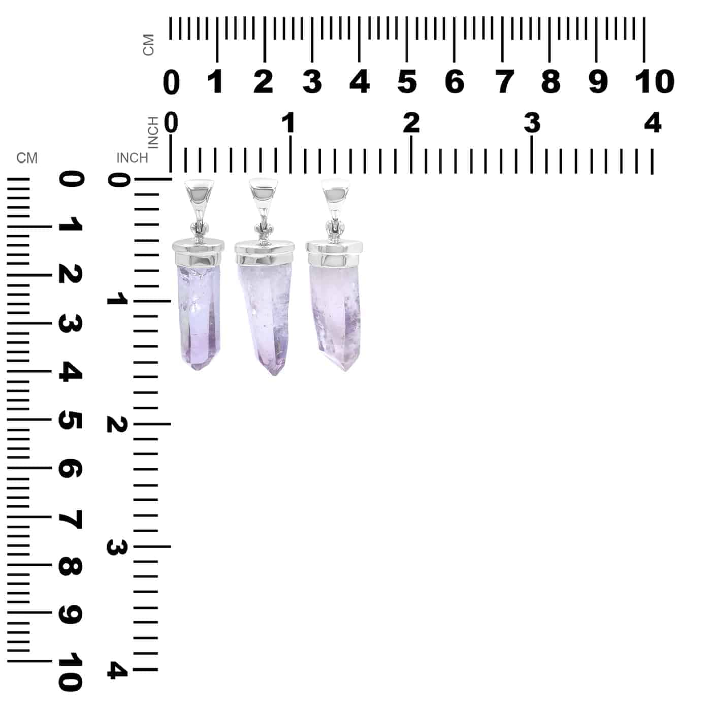 Vera Cruz Amethyst Crystal Point Cap Set Pendant