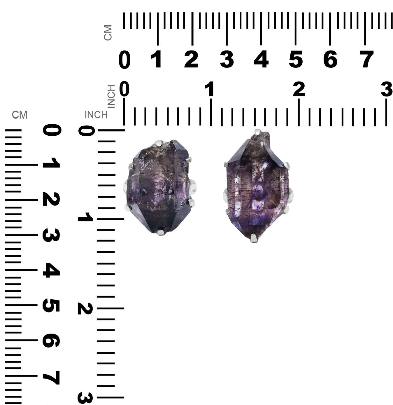 Shangaan Amethyst Crystal Cast Prong Set Ring