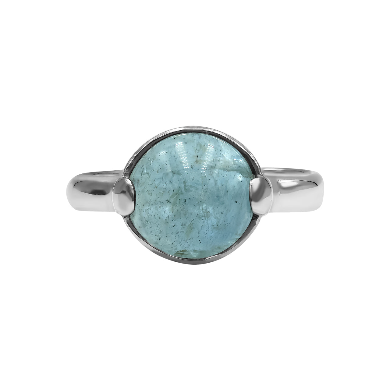 Aquamarine  Sphere Ring