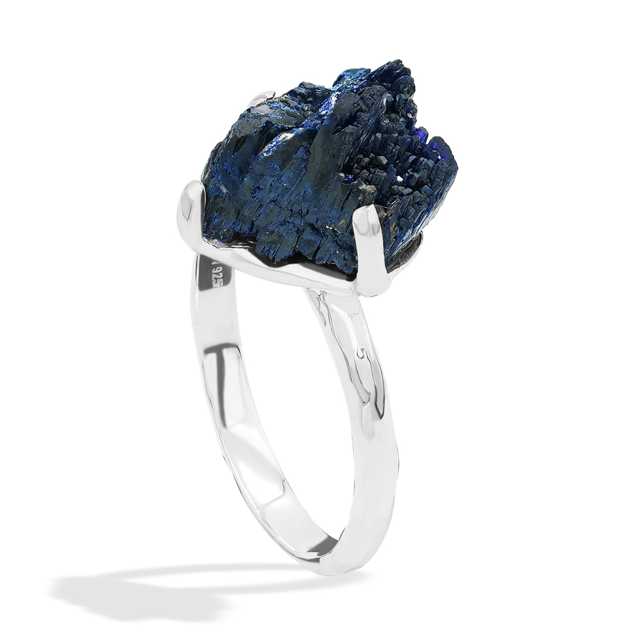 Azurite Prong Set Ring