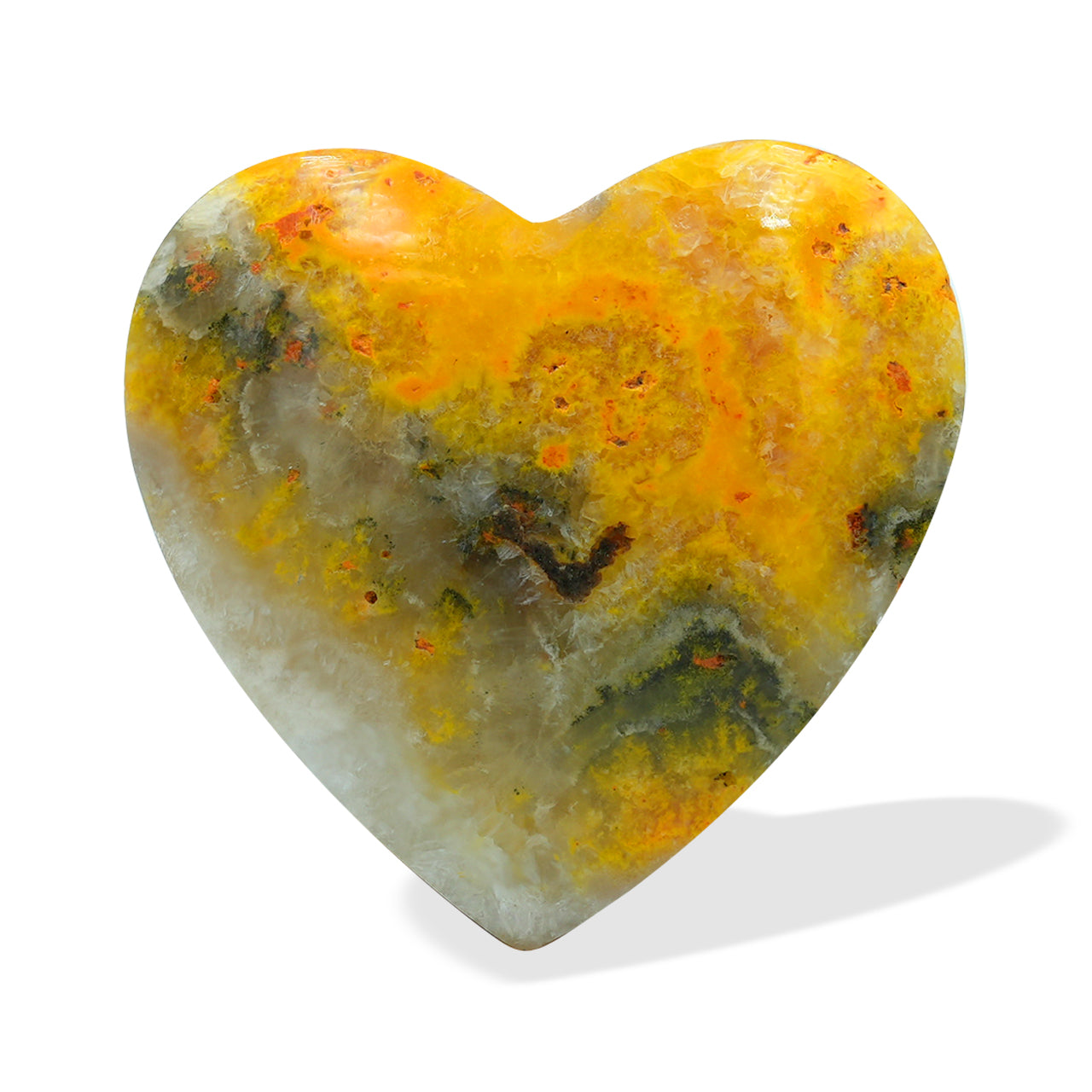 The Bumblebee Jasper Heart Cabochon 20mm - 1 piece