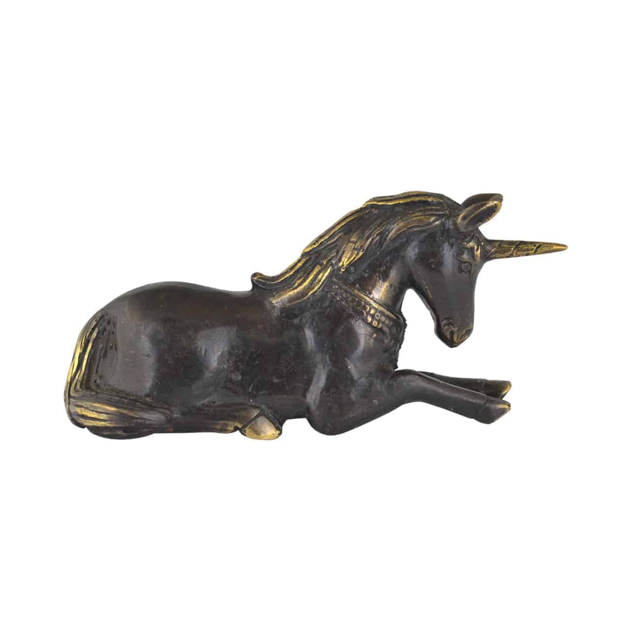 Little Unicorn Brass Statue