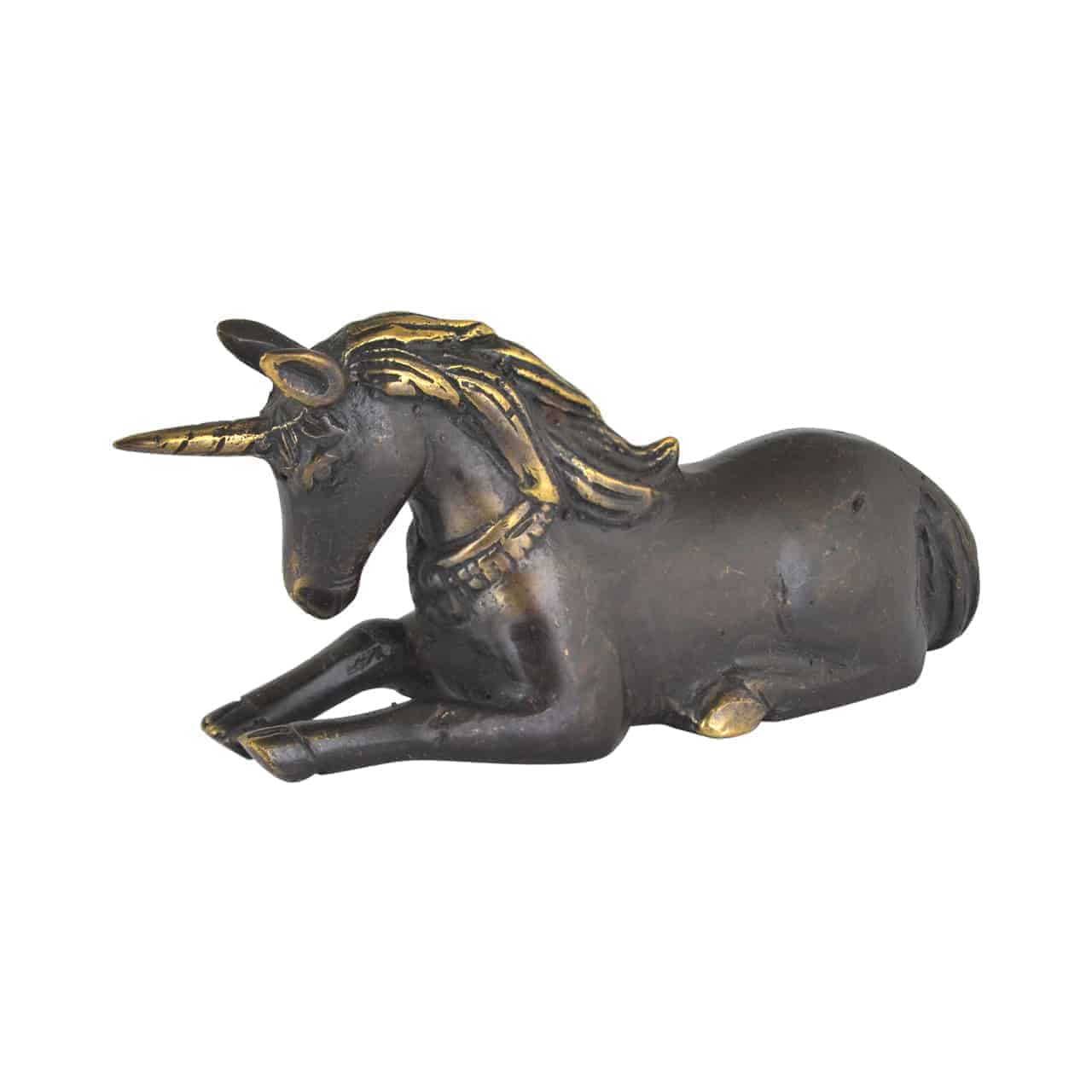 Little Unicorn Brass Statue