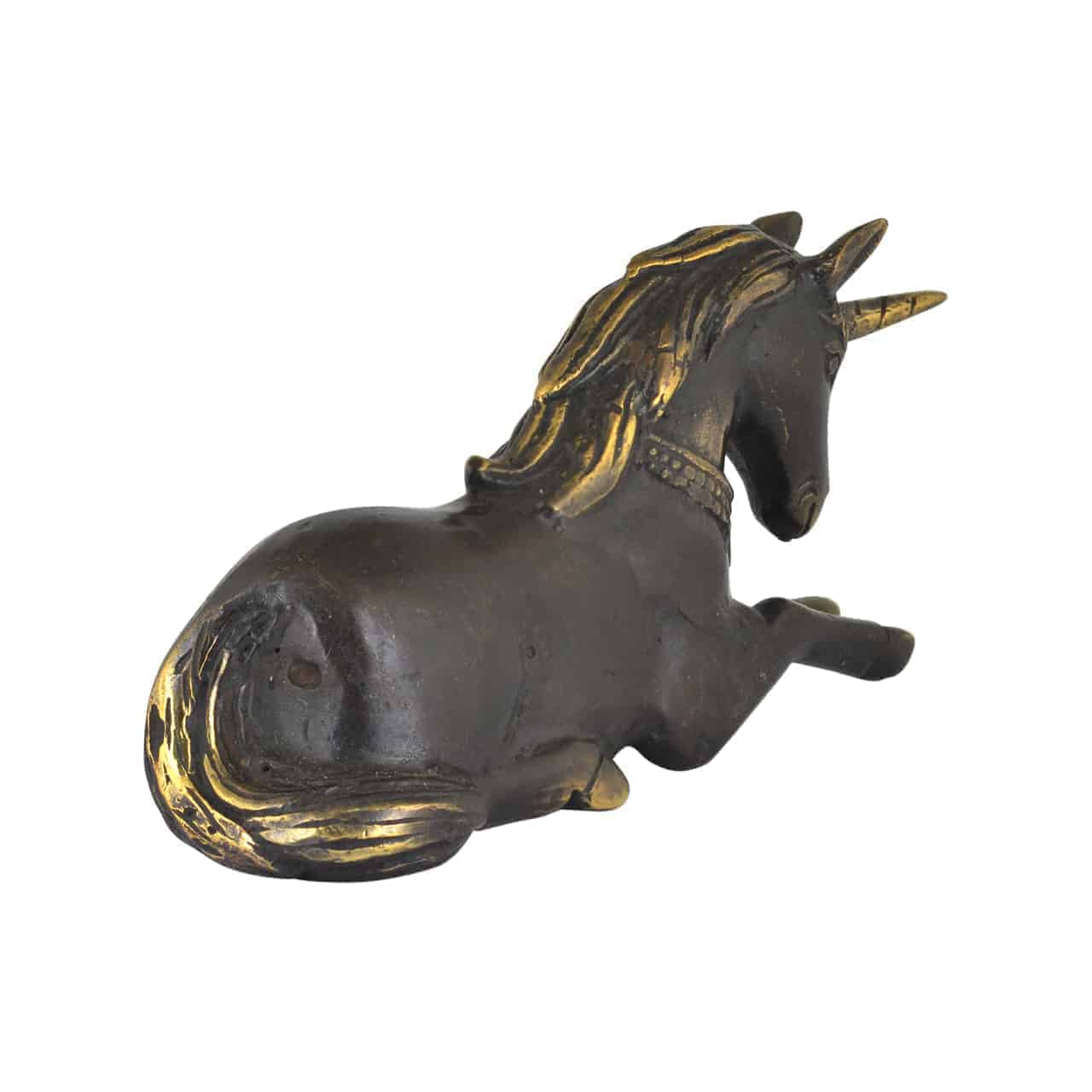 Little Unicorn Brass Statue