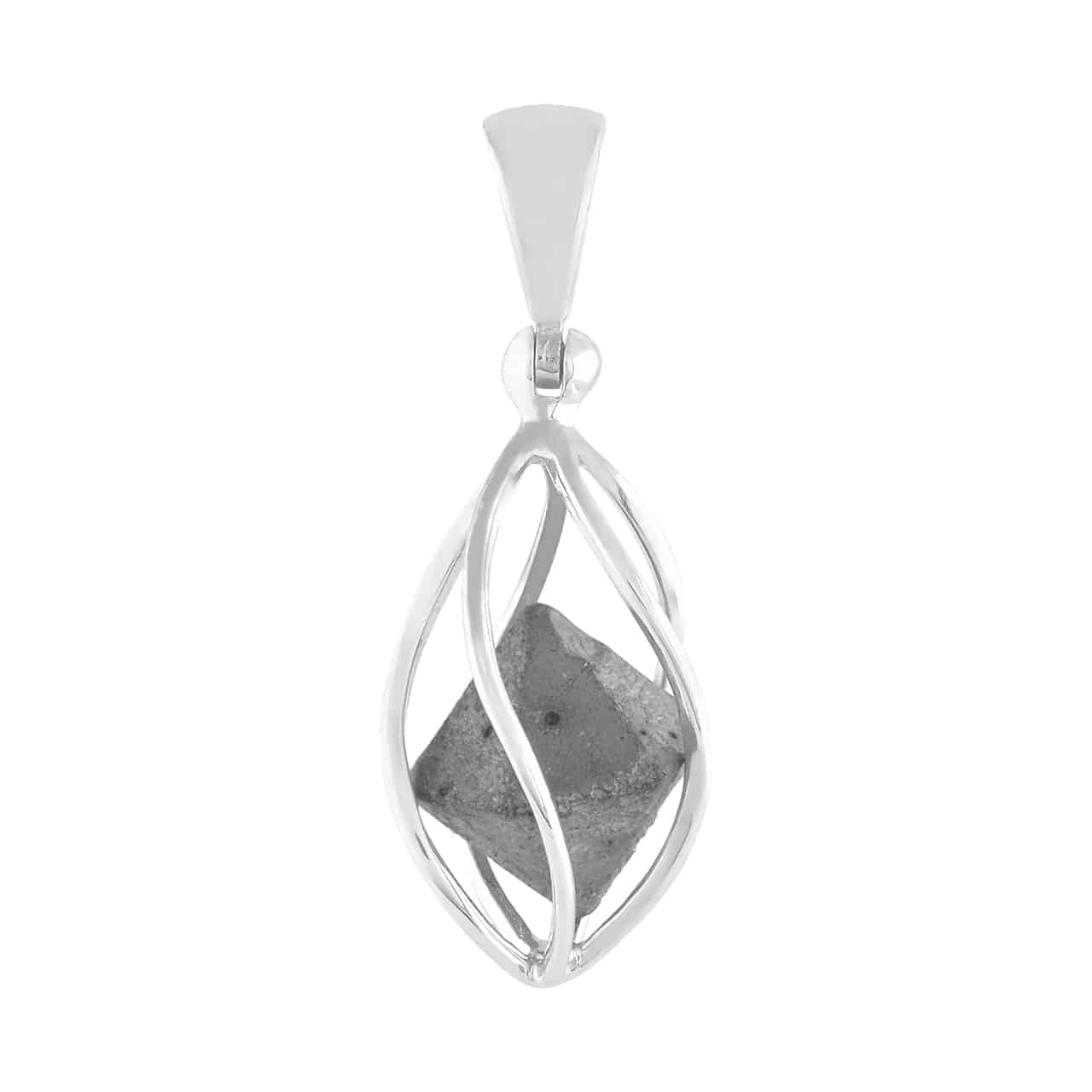 Beta Quartz Crystal Caged Pendant