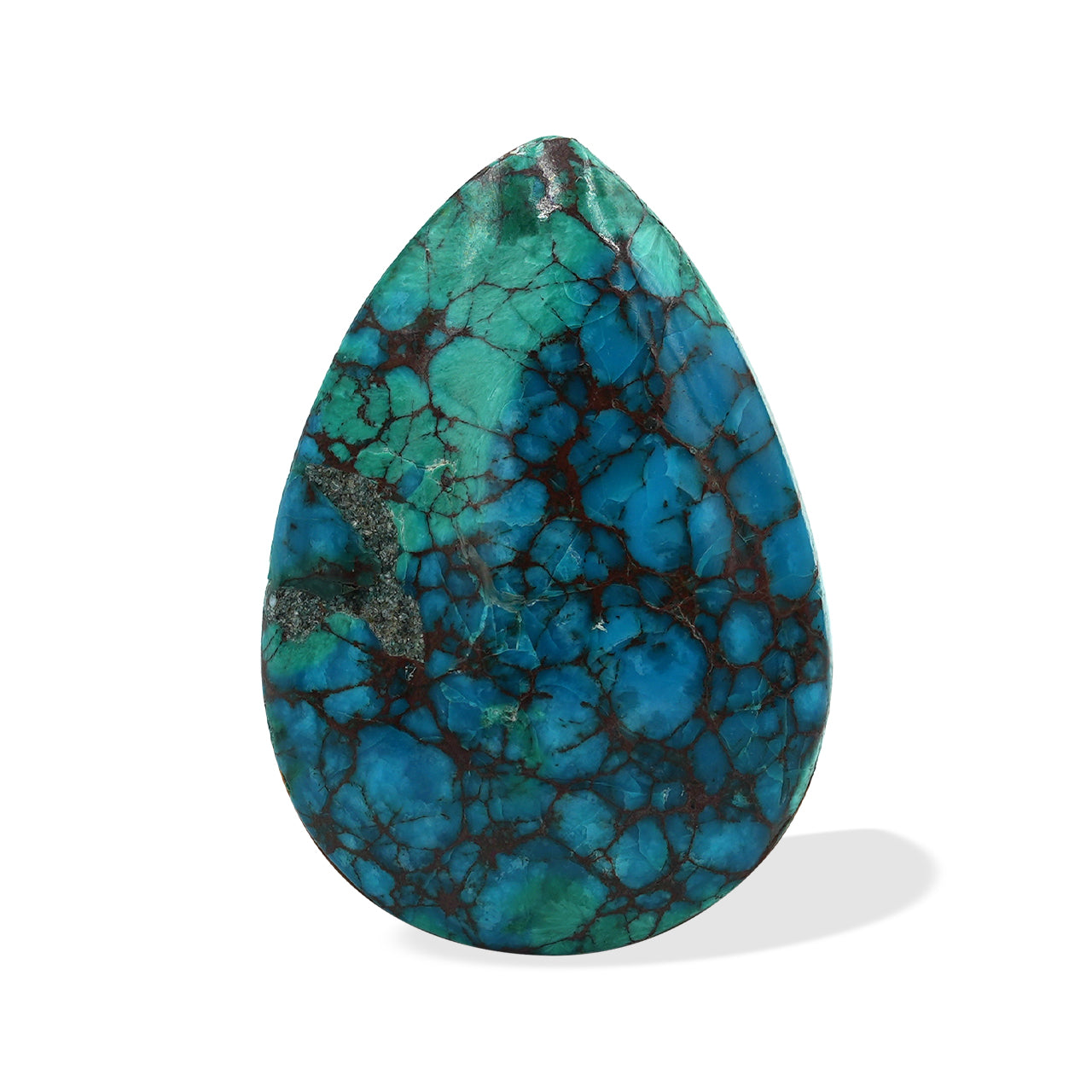 Chile Chrysocolla Pear cabochon 16 x 22mm