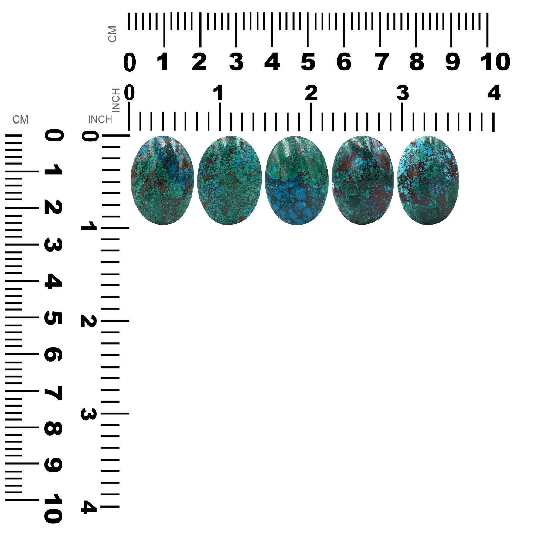 Chile Chrysocolla Oval cabochon 18x25mm