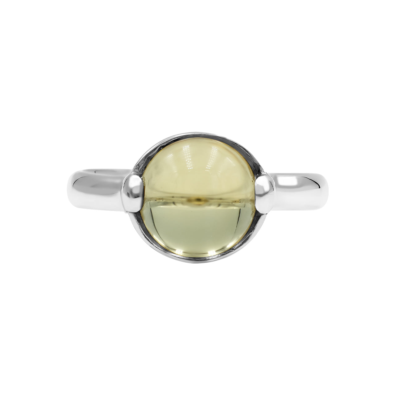 Citrine Sphere Ring