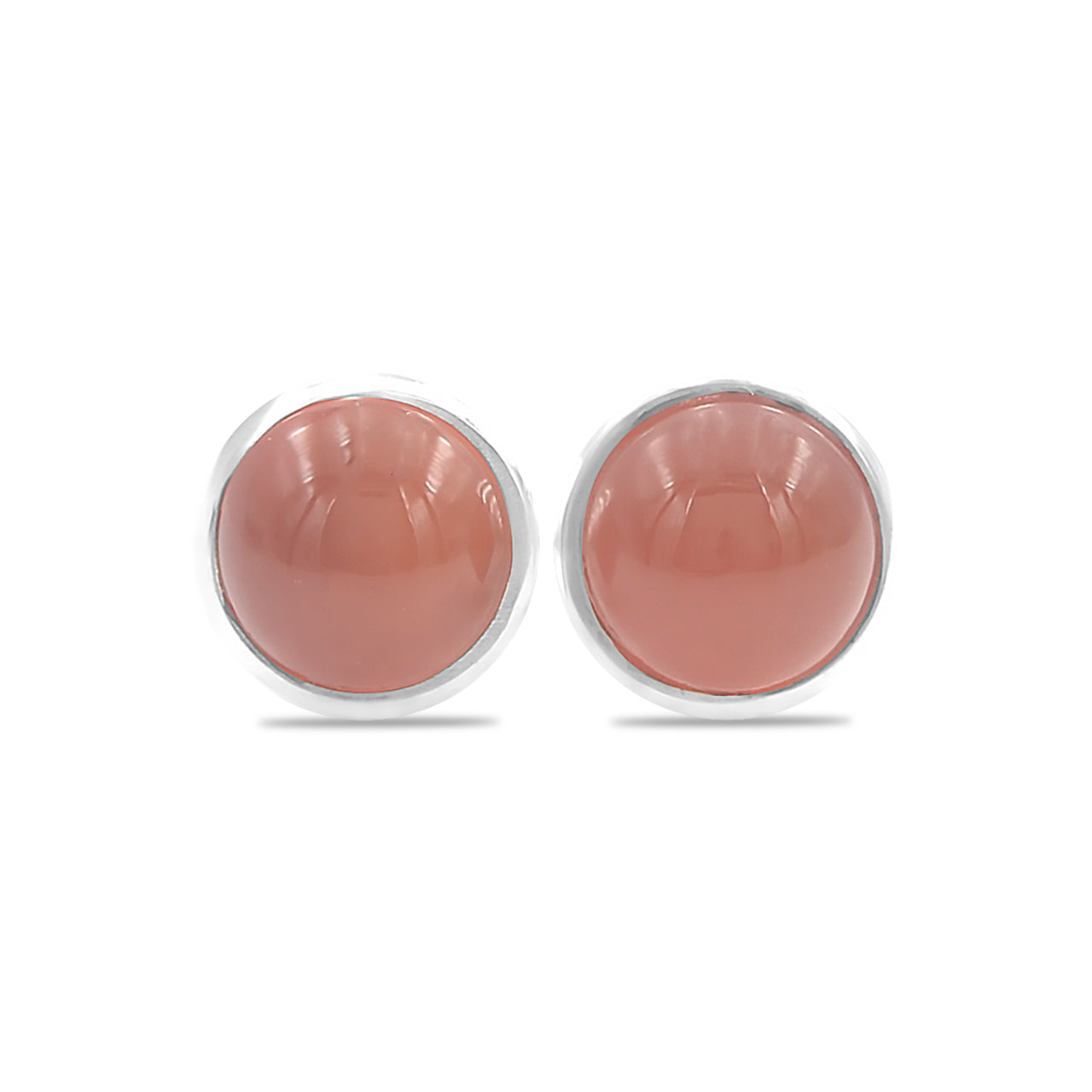 CCarnelian Post Style Earring Round 6mm