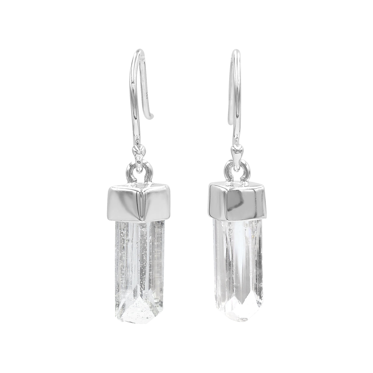 Danburite Crystal Drop Earrings