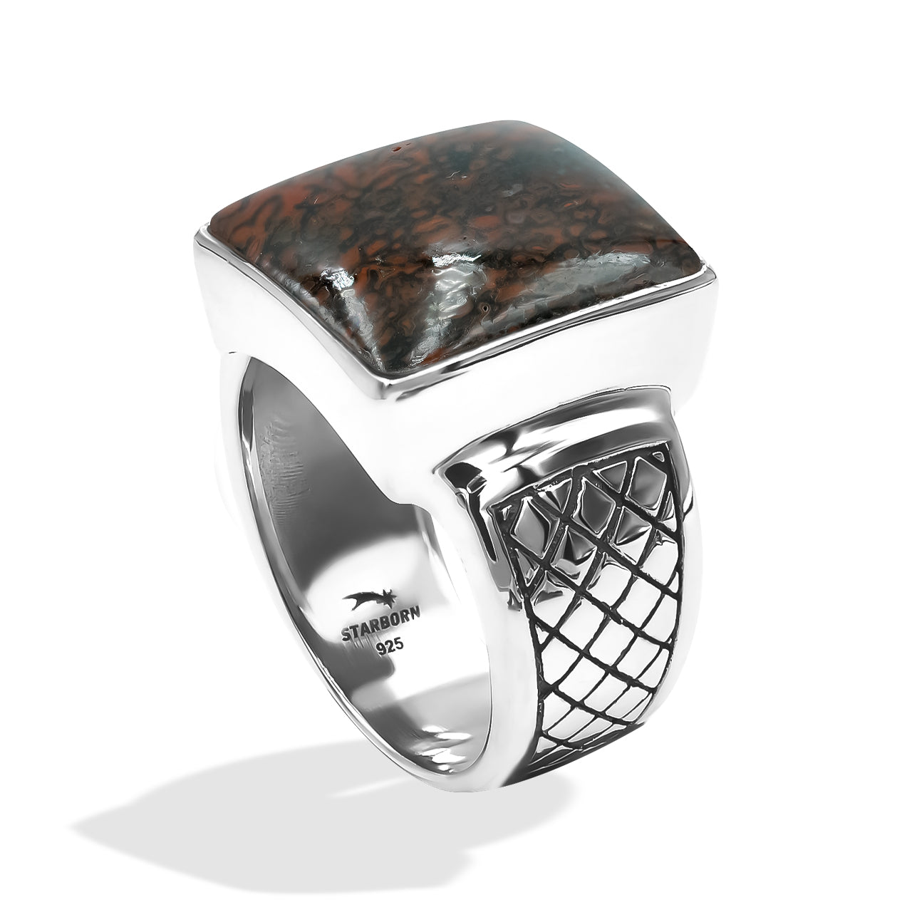 Men's Ring Fossil Dinosaur Bone