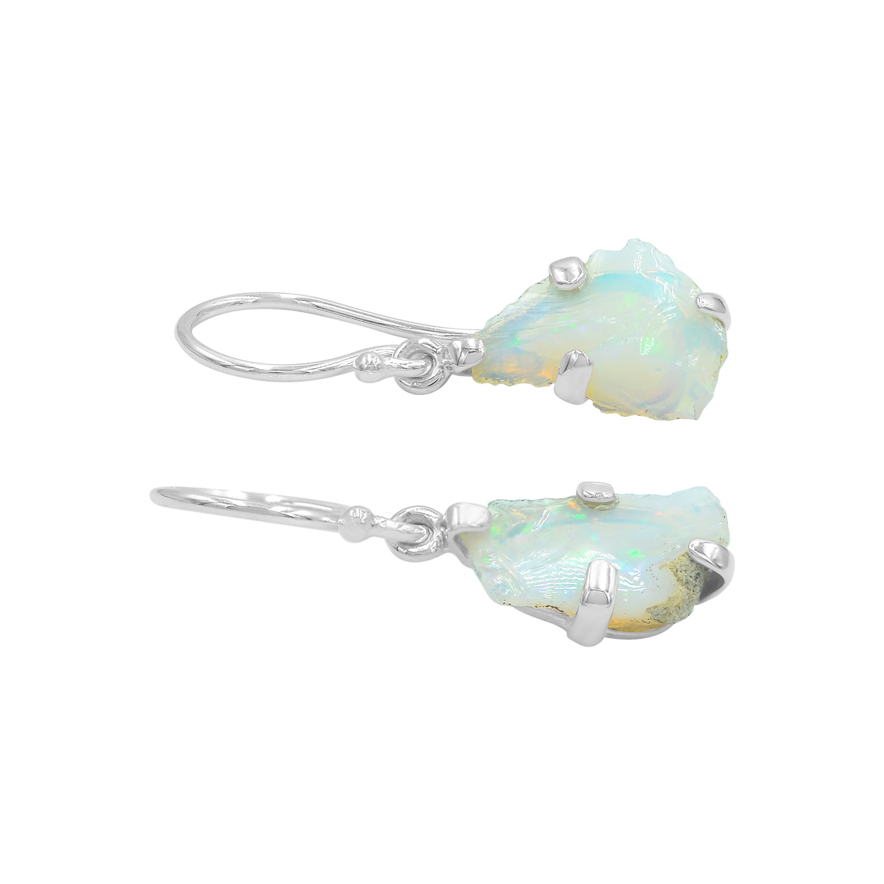 Natural Ethiopian Opal Drop Earrings