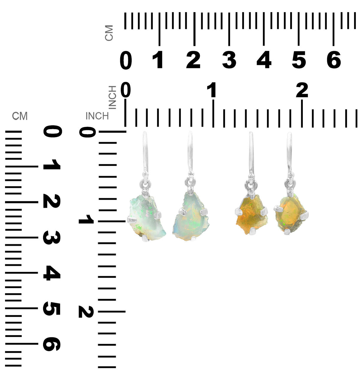 Natural Ethiopian Opal Drop Earrings