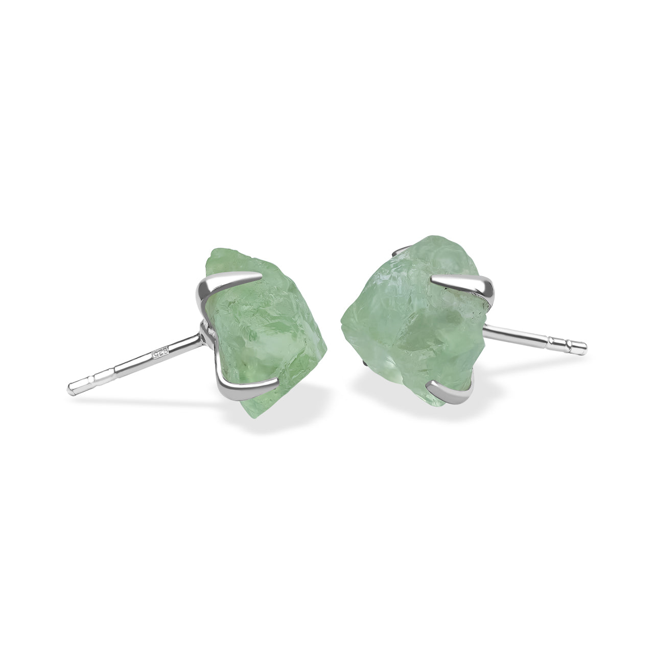 Fluorite Post Style Earring 0.48 inch