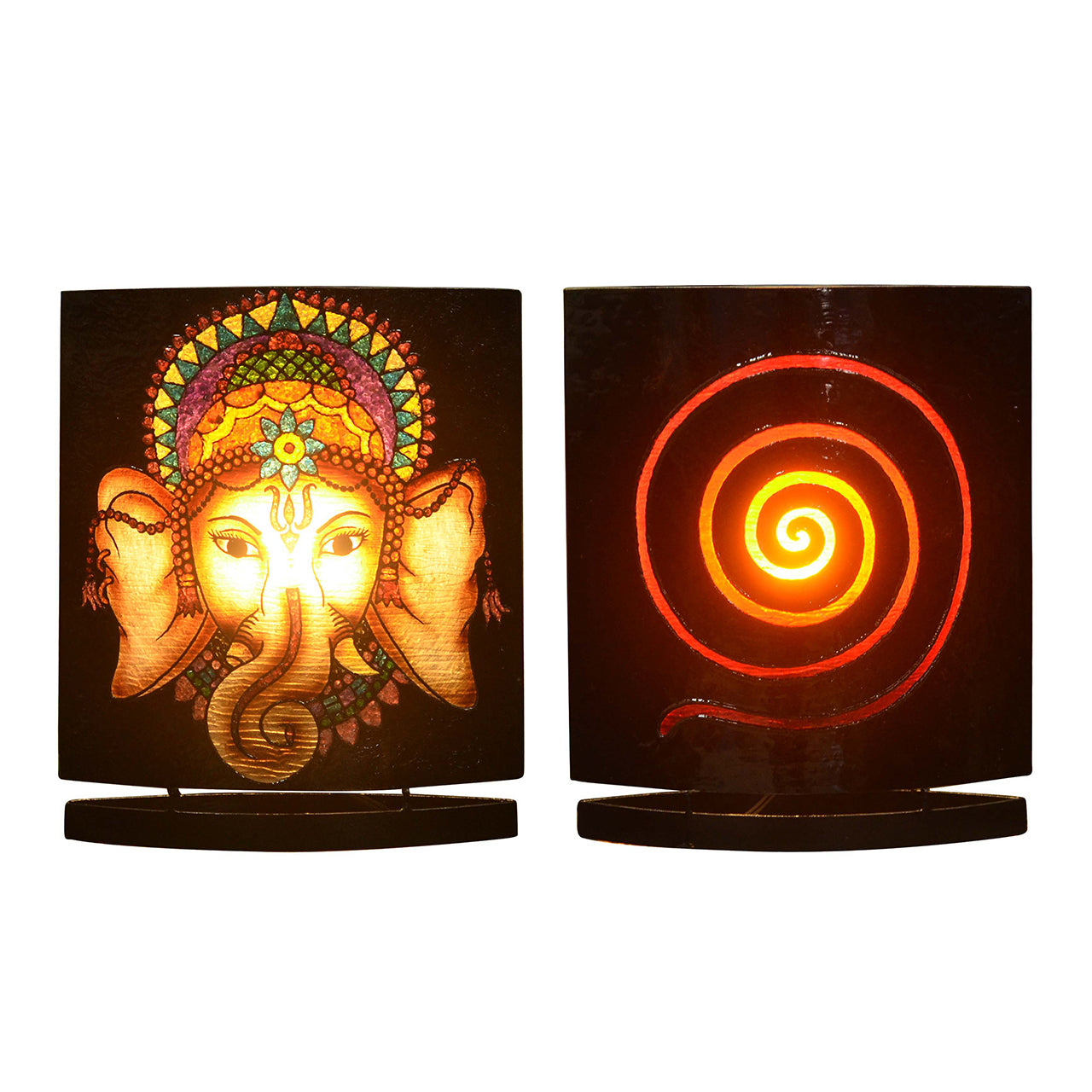 Gemstone Ganesha face Motif Table Lamp