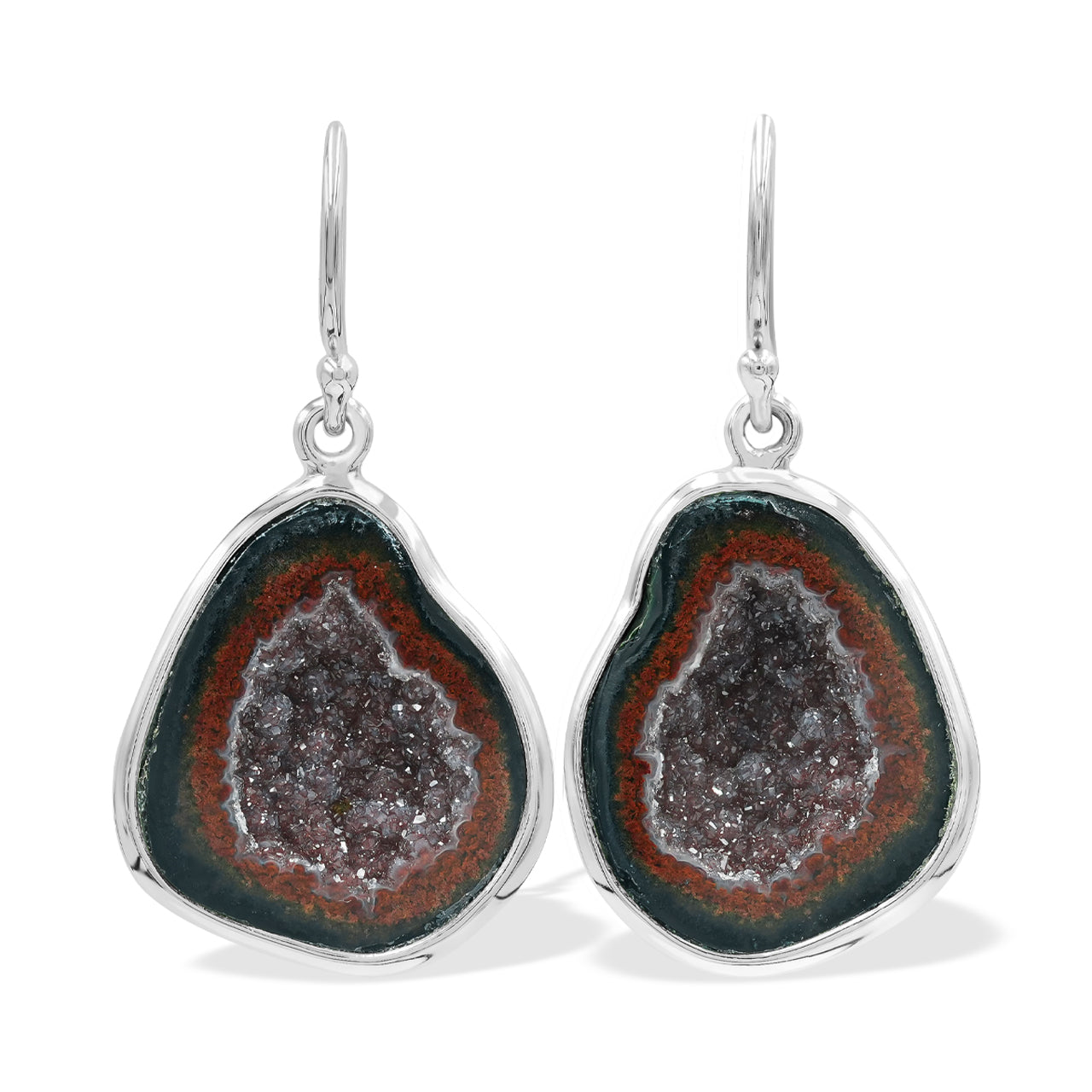 Agate Geode Earrings