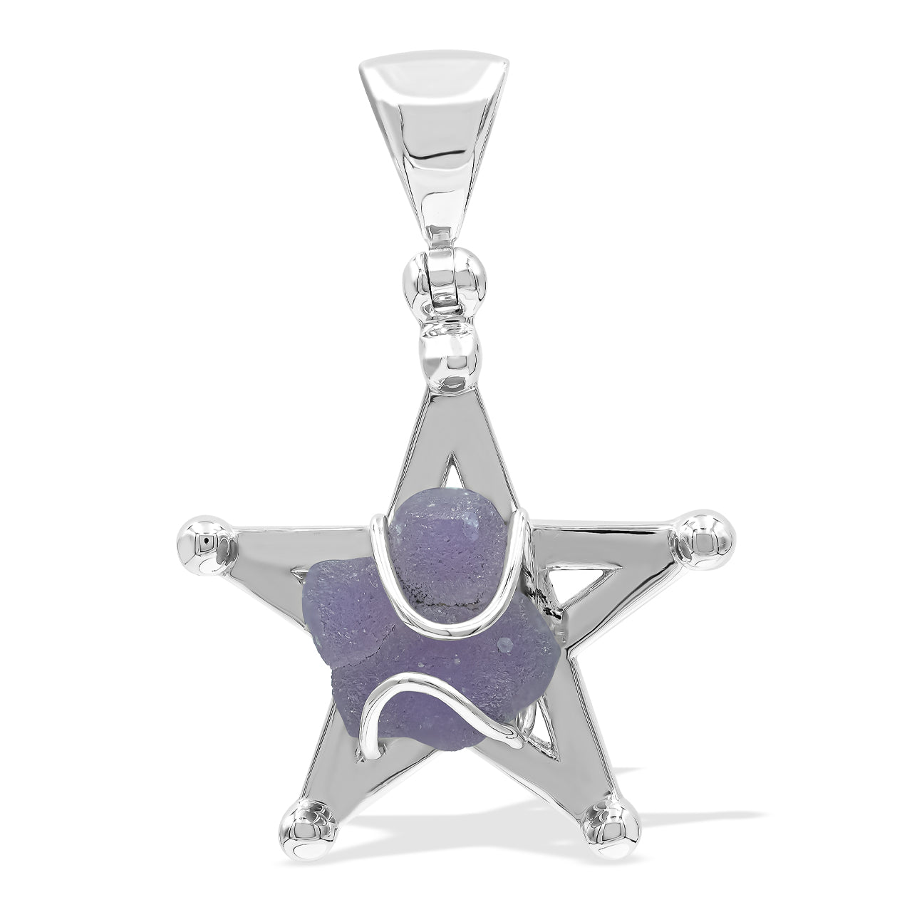 Grape Chalcedony Star Cage