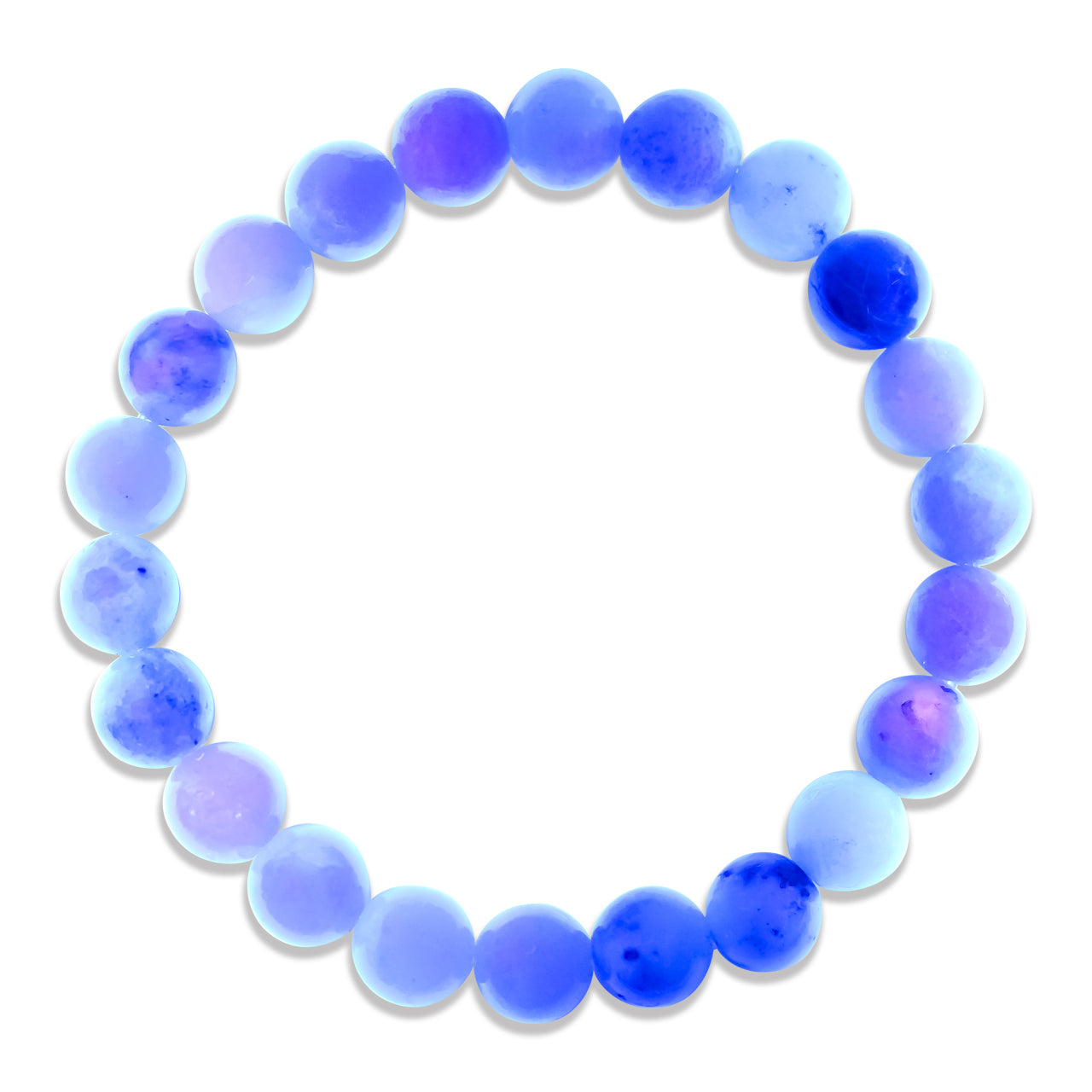 Fluorescent Hackmanite Beaded Elastic Bracelet