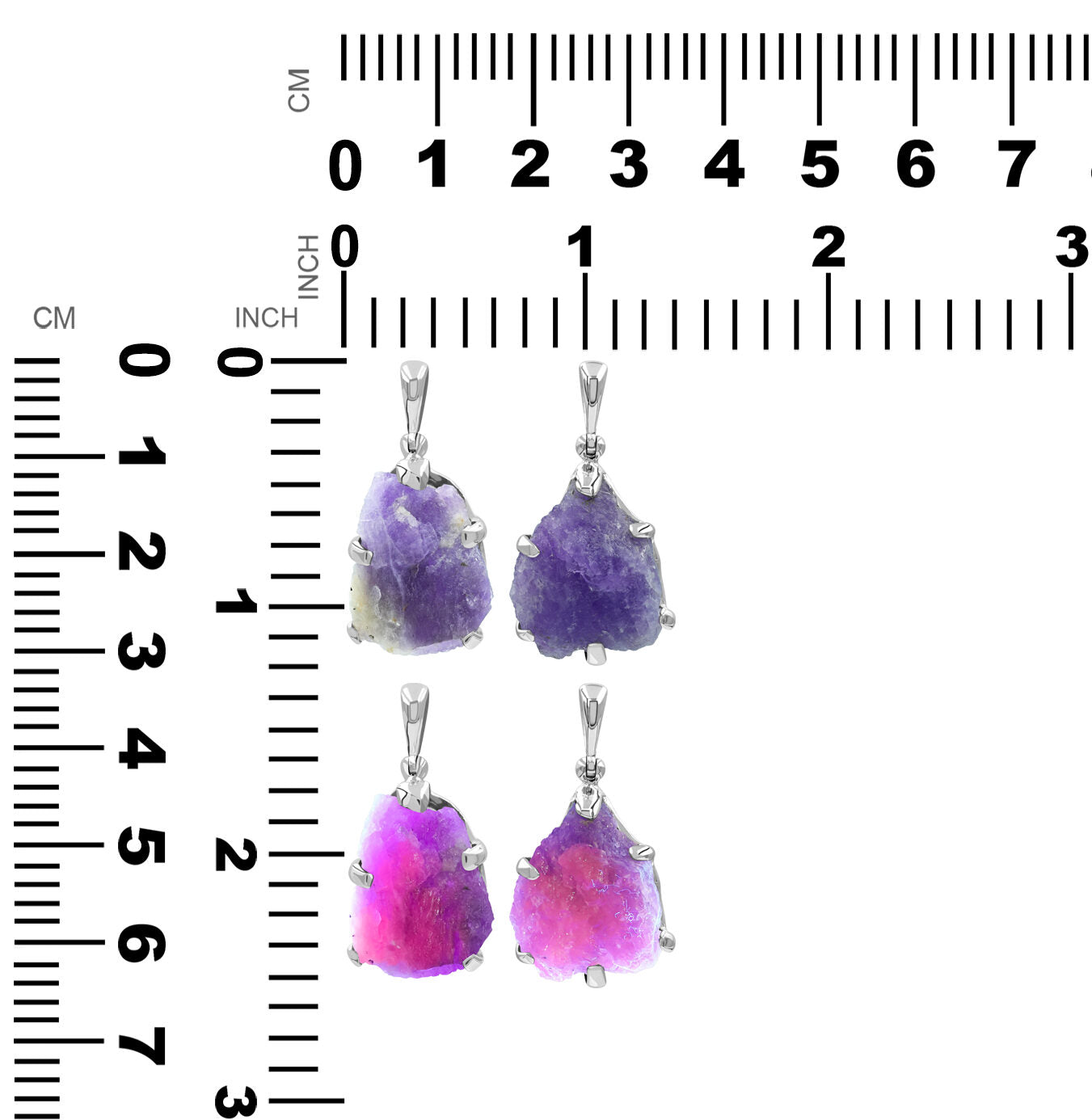 Fluorescent Hackmanite Prong Set Pendant