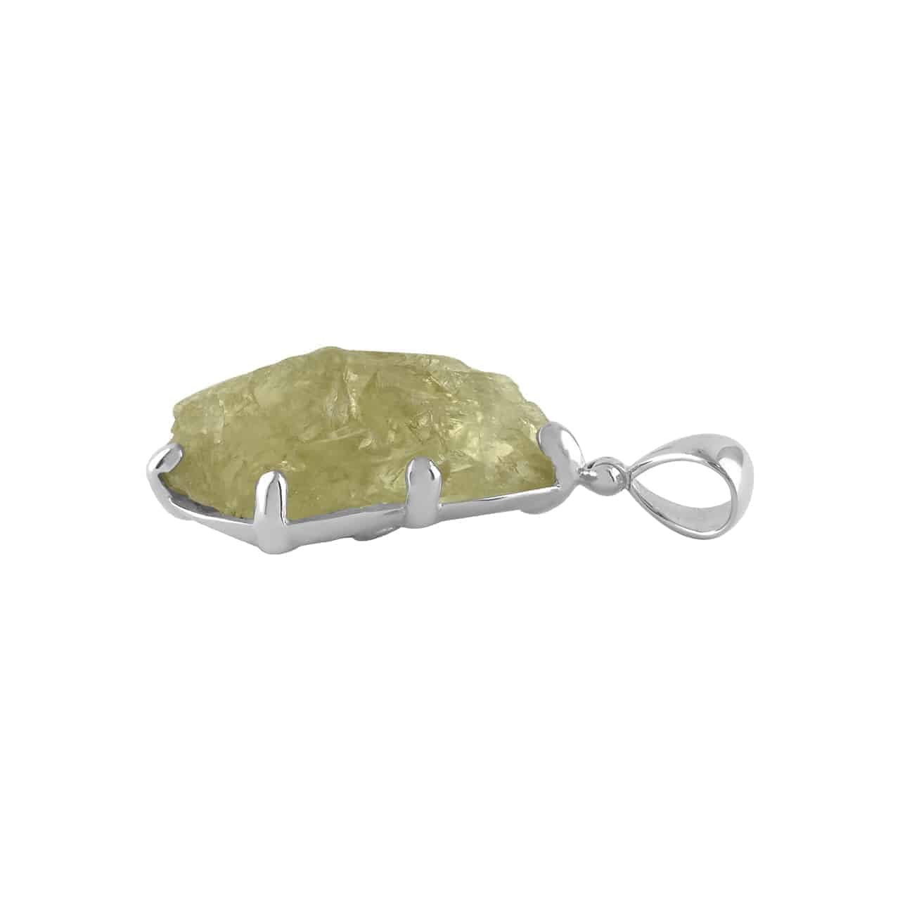 Hiddenite Crystal Prong Set Pendant