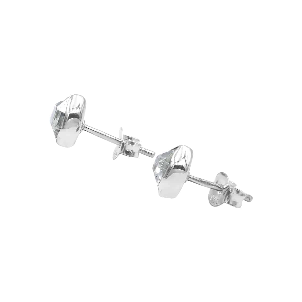 The Herkimer Diamond Post Earrings Set of 5 pairs