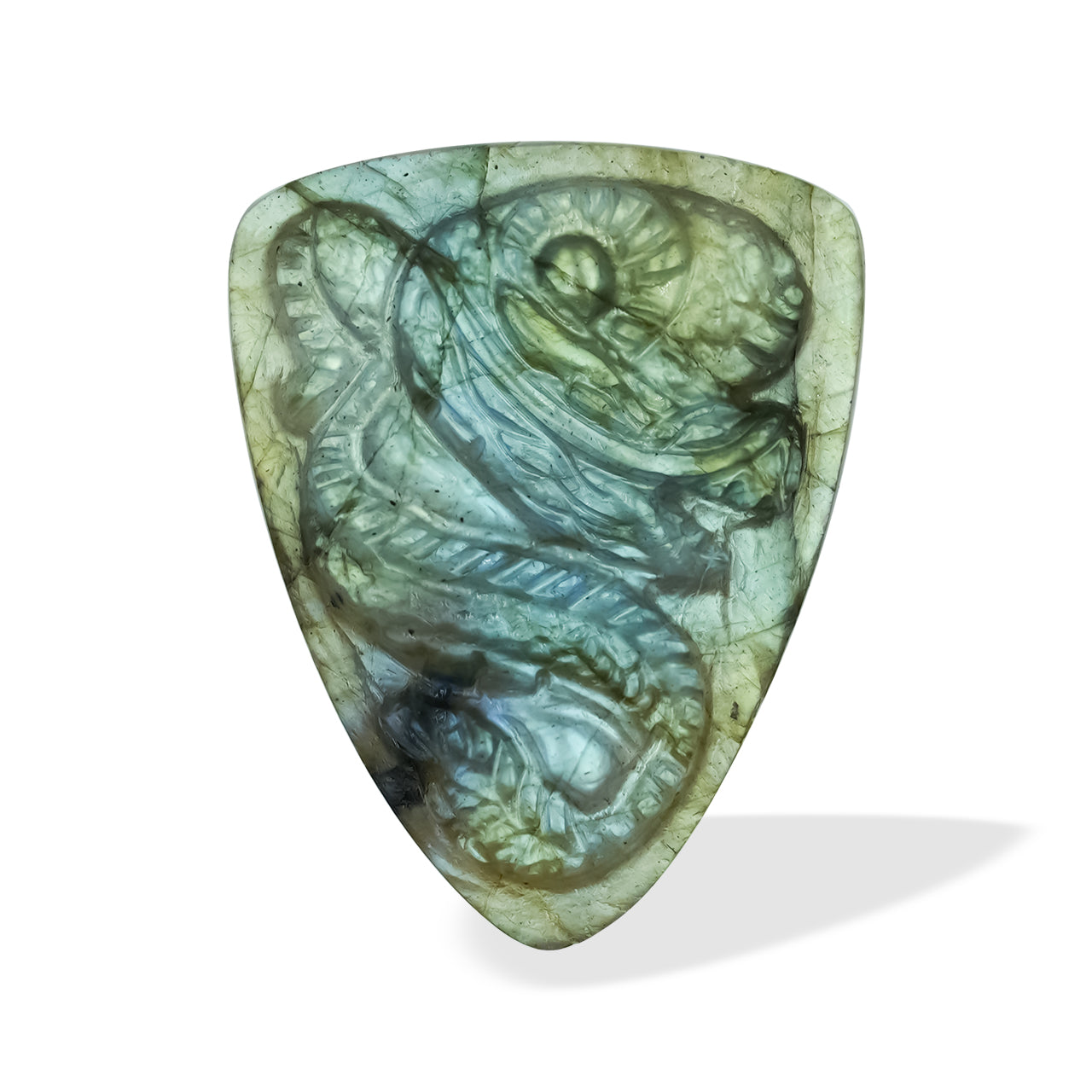 Labradorite Craved Dragon