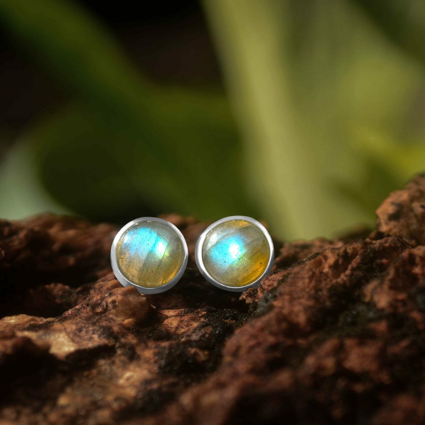 Labradorite Post Style Earrings