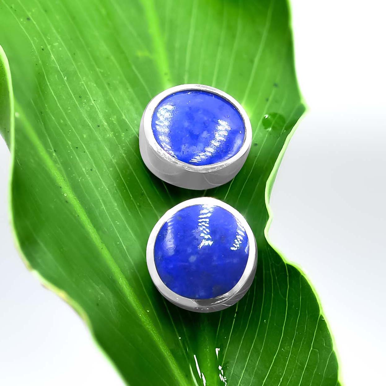 Lapis Lazuli Post Style Earrings