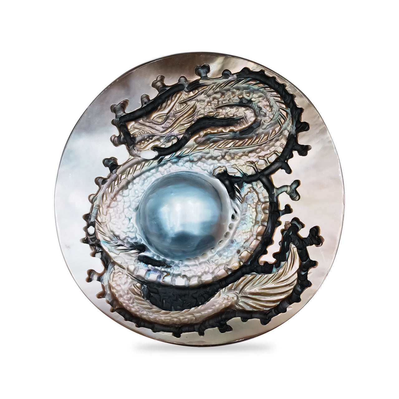 Mabe Pearl Dragon Carving