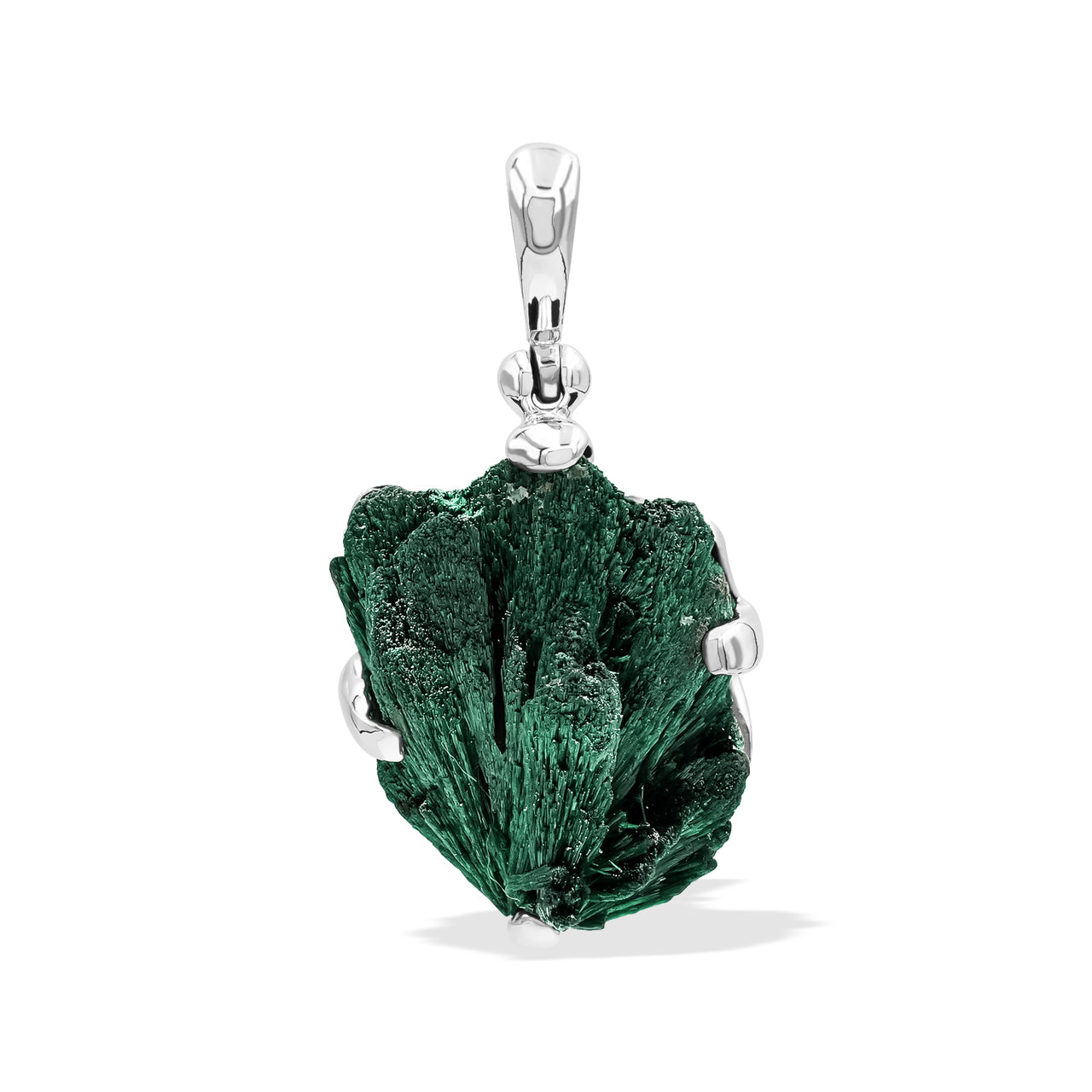 Malachite Prong Set Pendant