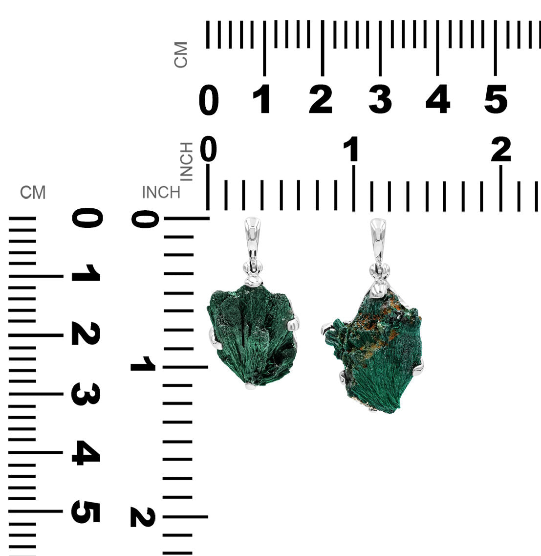 Malachite Prong Set Pendant