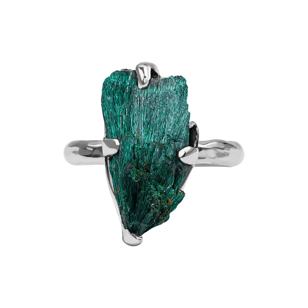 Gorgeous Malachite Prong Set Ring