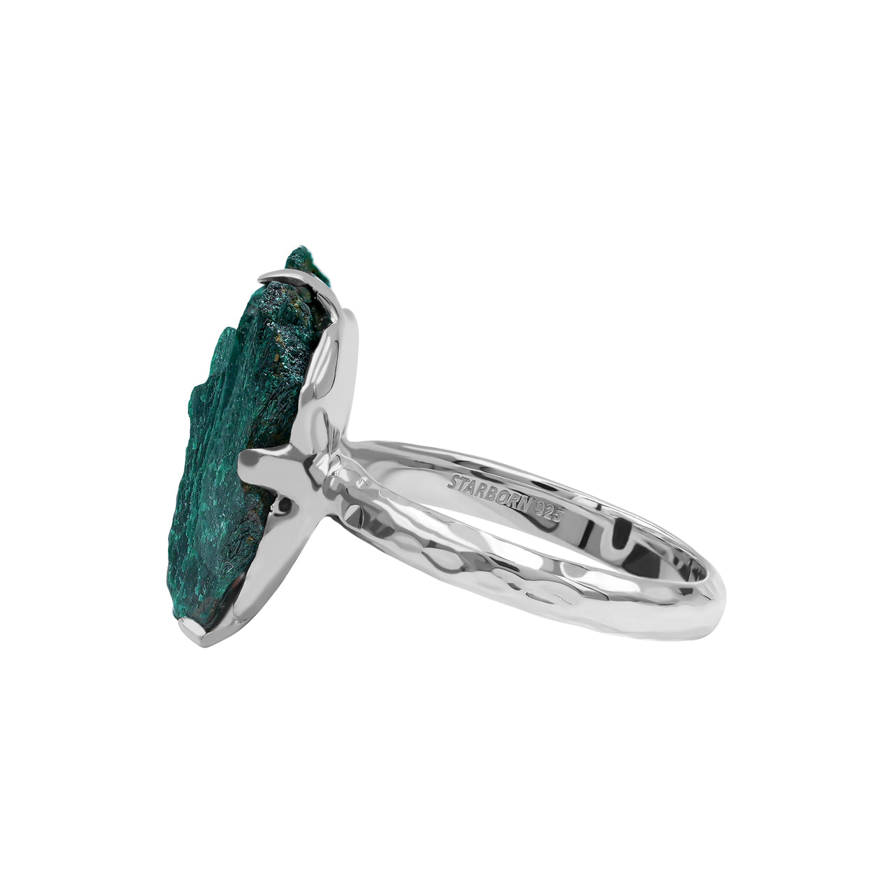 Gorgeous Malachite Prong Set Ring