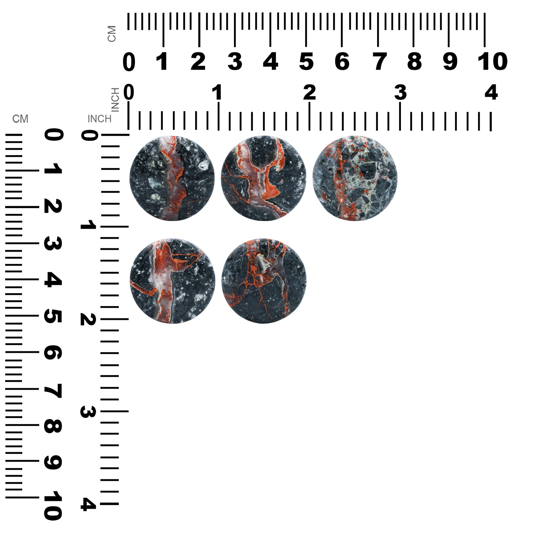 Magma Chalcedony Round Cabochon 24mm