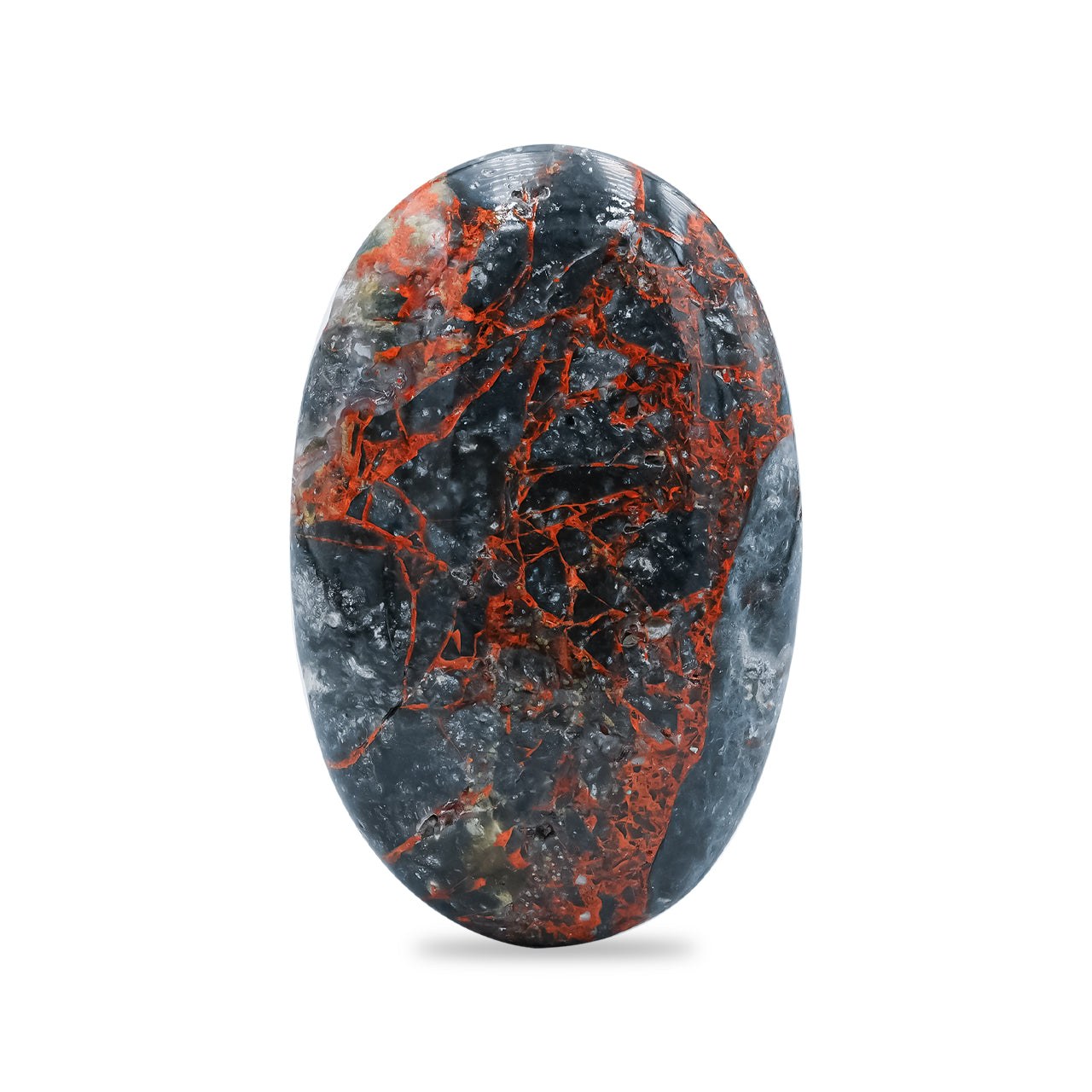 Polished Magma Chalcedony Palm Stone