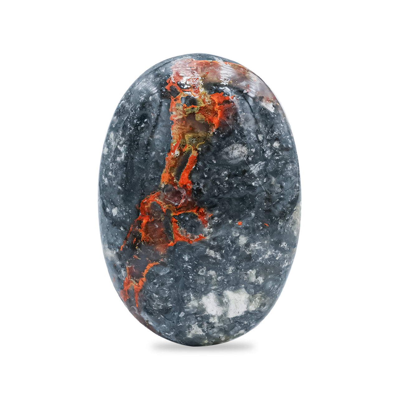 Polished Magma Chalcedony Palm Stone