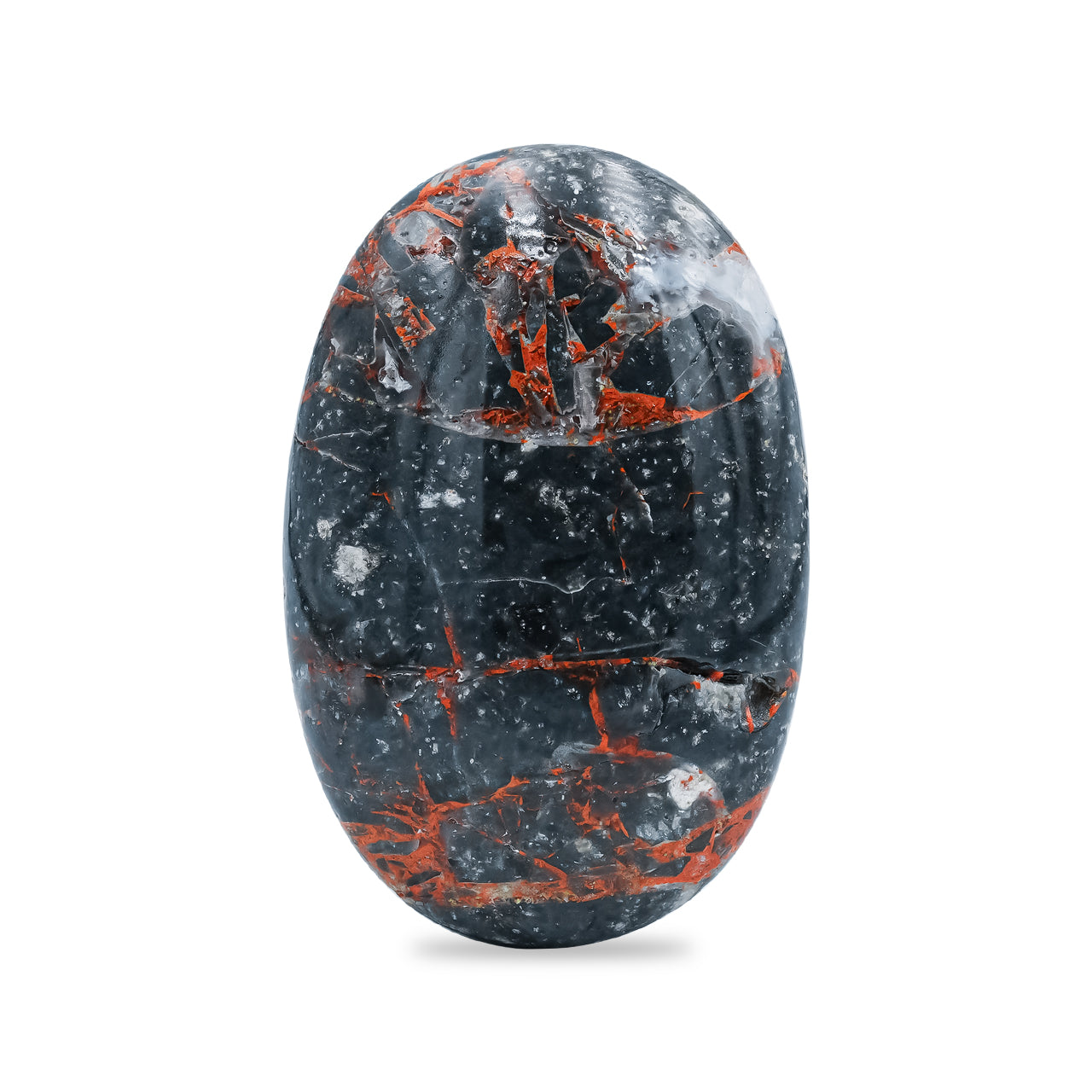 Polished Magma Chalcedony Palm Stone