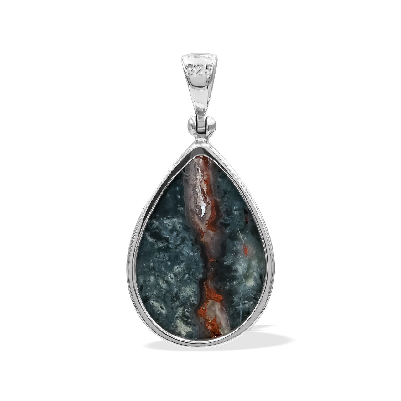 Pear Shaped Magma Chalcedony Pendant