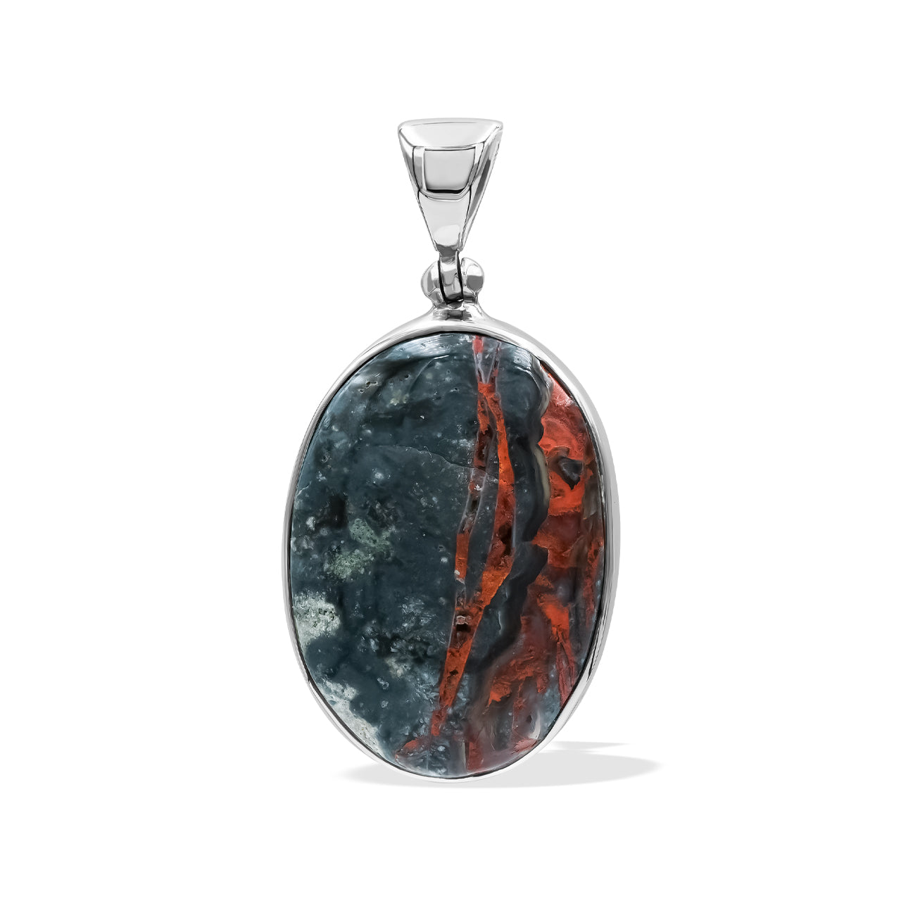 Oval Magma Chalcedony Pendant